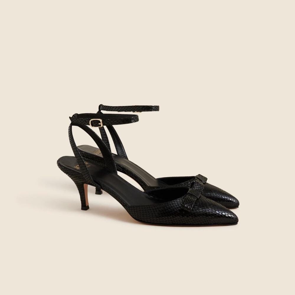 J. Crew Made-in-Italy Colette Bow Pumps